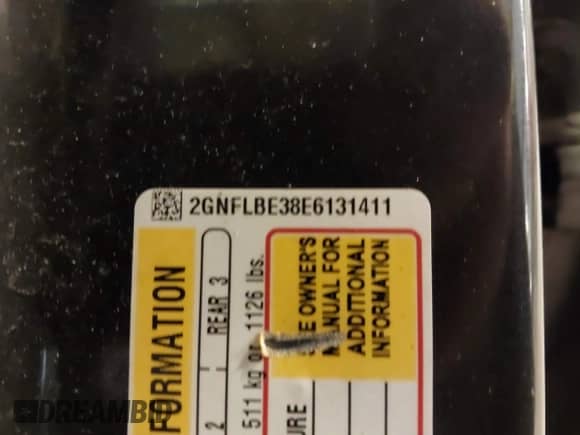 2014 Chevrolet Equinox LT с VIN 2GNFLBE38E6131411, выставлен на аукционе IAAI как лот 42255167 с пробегом 211 966 миль миль и . История ставок и продаж доступна на DreamBid. Изображение 9.