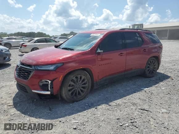 2023 Chevrolet Traverse RS z VIN 1GNERJKW5PJ253152, wystawiony jako Copart lot #64616685 z przebiegiem 57 894 mil mil oraz Szkoda całkowita • Salvage title. Historia ofert i sprzedaży dostępna na DreamBid. Obrazek 1.