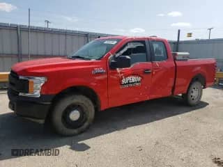 2020 Ford F-150 XL with VIN 1FTEX1C49LFC73915, listed as a Copart auction lot 68552894 with 34,849 mi miles and Salvage title. Bid and sale history available at DreamBid. Image 1.