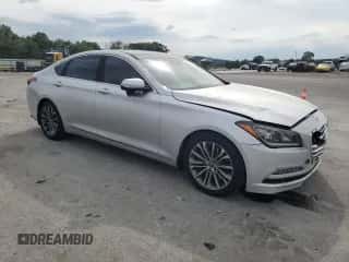 2016 Hyundai Genesis 3.8L z VIN KMHGN4JE5GU132610, wystawiony jako Copart lot #67592854 z przebiegiem 80 424 mil mil oraz Szkoda całkowita • Salvage title. Historia ofert i sprzedaży dostępna na DreamBid. Obrazek 4.