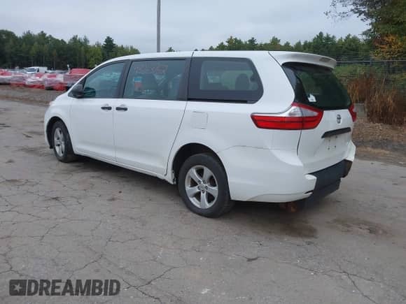 2017 Toyota Sienna L with VIN 5TDZZ3DC3HS876816, listed as a IAAI auction lot 43263762 with 320,591 mi miles and . Bid and sale history available at DreamBid. Image 3.