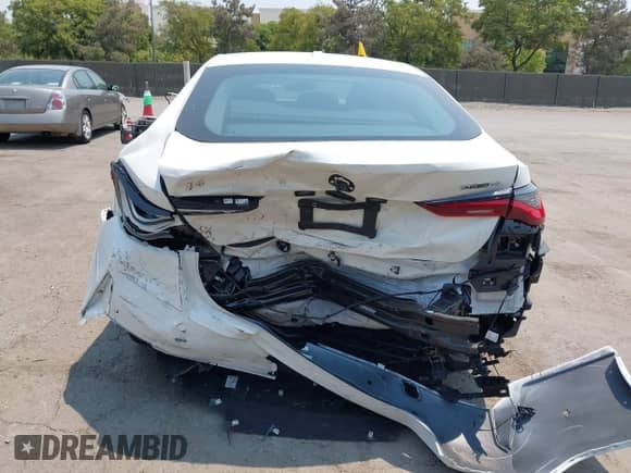 2024 BMW i4 eDrive35 with VIN WBY43AW05RFS59694, listed as a IAAI auction lot 42876740 with 21,805 mi miles and . Bid and sale history available at DreamBid. Image 6.