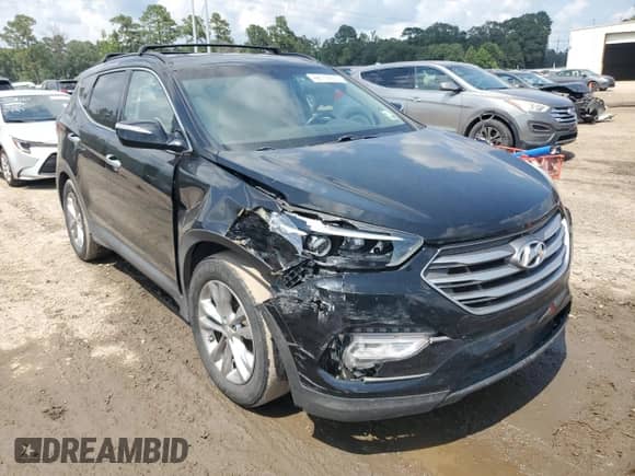 2017 Hyundai Santa Fe 2.0T with VIN 5XYZU4LA8HG470161, listed as a Copart auction lot 66110355 with 127,629 mi miles and Salvage title. Bid and sale history available at DreamBid. Image 4.