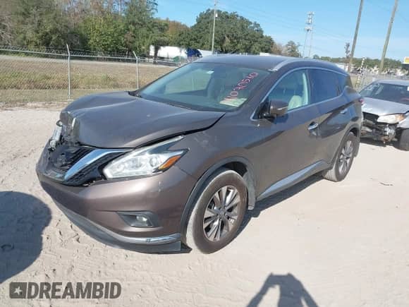 2015 Nissan Murano SL с VIN 5N1AZ2MG7FN233619, выставлен на аукционе IAAI как лот 41070510 с пробегом 131 590 миль миль и . История ставок и продаж доступна на DreamBid. Изображение 2.