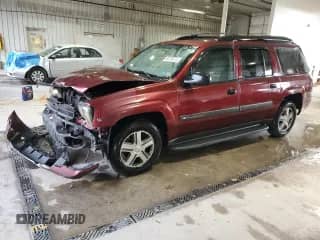 2004 Chevrolet TrailBlazer EXT LT с VIN 1GNET16P446224681, выставлен на аукционе Copart как лот 80739734 с пробегом 136 381 миль миль и Списание • Salvage title. История ставок и продаж доступна на DreamBid. Изображение 1.