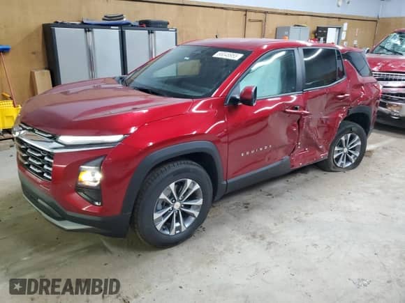 2025 Chevrolet Equinox AWD LT с VIN 3GNAXPEG6SL270961, выставлен на аукционе Copart как лот 66048955 с пробегом 6 101 миль миль и Списание • Salvage title. История ставок и продаж доступна на DreamBid. Изображение 1.