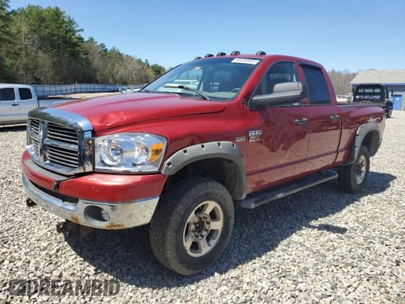 2008 Dodge 2500 SLT with VIN 3D7KS28D58G221192, listed as a Copart auction lot 55488585 with 73,585 mi miles and Clean title. Bid and sale history available at DreamBid. Image 1.