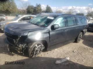 2022 Chevrolet Suburban RST с VIN 1GNSKEKD4NR303096, выставлен на аукционе Copart как лот 78993463 с пробегом 13 860 миль миль и Списание • Salvage title. История ставок и продаж доступна на DreamBid. Изображение 1.