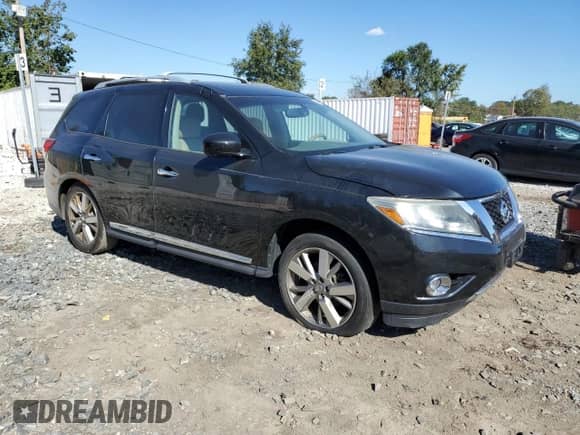 2015 Nissan Pathfinder Platinum with VIN 5N1AR2MM0FC612057, listed as a Copart auction lot 86277575 with 175,110 mi miles and Clean title. Bid and sale history available at DreamBid. Image 4.