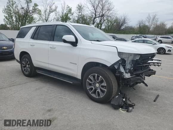 2023 Chevrolet Tahoe LT with VIN 1GNSKNKD4PR323755, listed as a Copart auction lot 52705765 with 65,795 mi miles and Salvage title. Bid and sale history available at DreamBid. Image 4.
