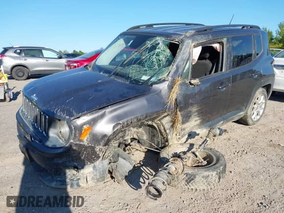 2017 Jeep Renegade Altitude with VIN ZACCJBBB8HPF06024, listed as a IAAI auction lot 43126200 with 72,525 mi miles and . Bid and sale history available at DreamBid. Image 18.
