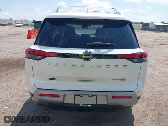 2024 Nissan Pathfinder Platinum с VIN 5N1DR3DK9RC286507, выставлен на аукционе IAAI как лот 42576159 с пробегом 13 244 миль миль и . История ставок и продаж доступна на DreamBid. Изображение 16.