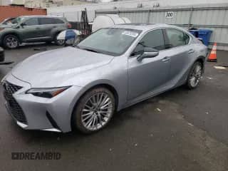 2023 Lexus IS 300 with VIN JTHD81F28P5051184, listed as a Copart auction lot 83875204 with 19,884 mi miles and Salvage title. Bid and sale history available at DreamBid. Image 1.