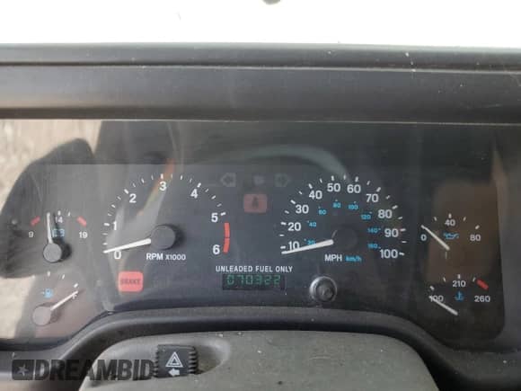 1997 Jeep Wrangler Sport with VIN 1J4FY19S8VP446600, listed as a Copart auction lot 60625905 with 70,322 mi miles and Clean title. Bid and sale history available at DreamBid. Image 9.