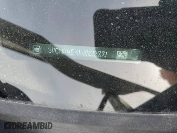 2022 Chevrolet Silverado 1500 Work Truck with VIN 3GCNAAEK1NG613881, listed as a Copart auction lot 52373315 with 12,450 mi miles and Salvage title. Bid and sale history available at DreamBid. Image 15.