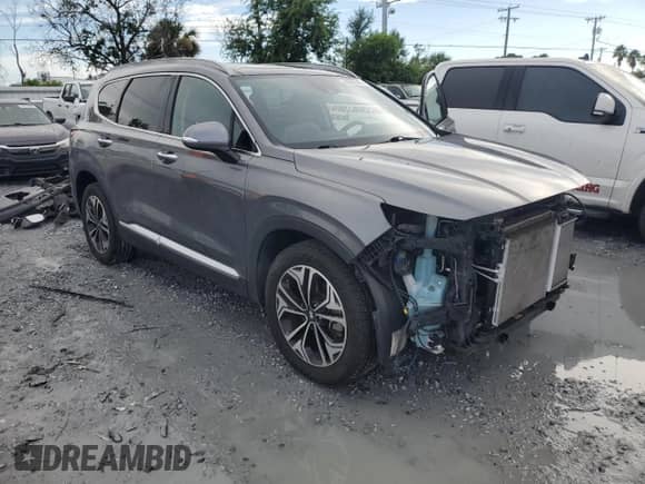 2019 Hyundai Santa Fe Ultimate with VIN 5NMS53AA0KH012753, listed as a Copart auction lot 69932345 with 82,606 mi miles and Salvage title. Bid and sale history available at DreamBid. Image 4.