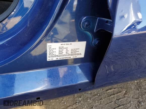 2023 Tesla Model Y Performance with VIN 7SAYGDEF6PF814946, listed as a Copart auction lot 71458794 with 16,851 mi miles and Salvage title. Bid and sale history available at DreamBid. Image 14.