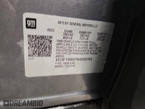 2022 Chevrolet Bolt EUV LT с VIN 1G1FY6S07N4102701, выставлен на аукционе Copart как лот 82536635 с пробегом 53 463 миль миль и Списание • Salvage title. История ставок и продаж доступна на DreamBid. Изображение 13.