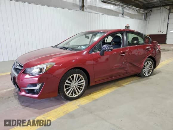 2015 Subaru Impreza Limited with VIN JF1GJAN69FH022934, listed as a Copart auction lot 59637495 with 63,975 mi miles and Salvage title. Bid and sale history available at DreamBid. Image 1.