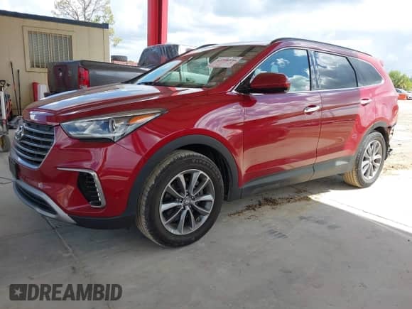 2017 Hyundai Santa Fe SE z VIN KM8SM4HF8HU212190, wystawiony jako IAAI lot #43356896 z przebiegiem 159 648 mil mil oraz . Historia ofert i sprzedaży dostępna na DreamBid. Obrazek 2.