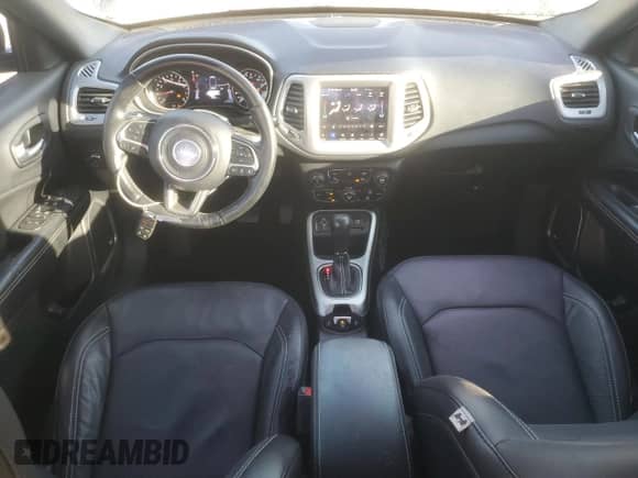 2021 Jeep Compass 80th Anniversary with VIN 3C4NJCEB4MT518832, listed as a Copart auction lot 82641745 with 19,585 mi miles and Salvage title. Bid and sale history available at DreamBid. Image 8.