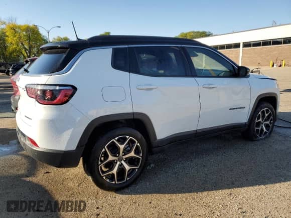 2025 Jeep Compass Limited with VIN 3C4NJDCN9ST621518, listed as a Copart auction lot 84233955 with 412 mi miles and Salvage title. Bid and sale history available at DreamBid. Image 3.