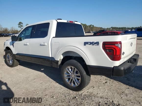 2024 Ford F-150 King Ranch z VIN 1FTFW6LD8RFB74712, wystawiony jako Copart lot #47428895 z przebiegiem 5 920 mil mil oraz Szkoda całkowita • Salvage title. Historia ofert i sprzedaży dostępna na DreamBid. Obrazek 2.