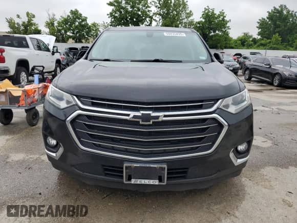 2019 Chevrolet Traverse LT Cloth with VIN 1GNERGKW1KJ105348, listed as a Copart auction lot 59233435 with 162,127 mi miles and Salvage title. Bid and sale history available at DreamBid. Image 5.
