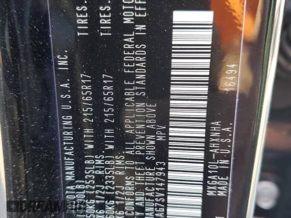 2025 Toyota Corolla Cross L с VIN 7MUAAAAG7SV147943, выставлен на аукционе Copart как лот 81307435 с пробегом 2 756 миль миль и Списание • Salvage title. История ставок и продаж доступна на DreamBid. Изображение 13.