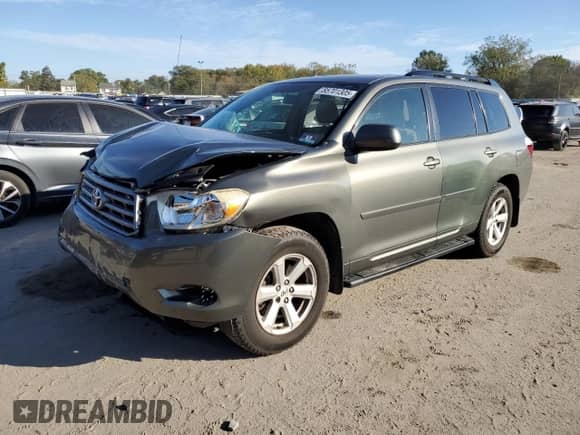 2008 Toyota Highlander with VIN JTEES41A982095006, listed as a Copart auction lot 85701305 with Not provided miles and Salvage title. Bid and sale history available at DreamBid. Image 1.