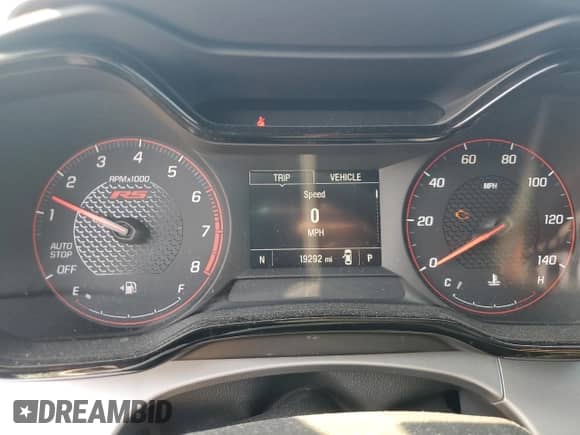 2024 Chevrolet Trax 1RS with VIN KL77LGE27RC057653, listed as a Copart auction lot 80561575 with 19,292 mi miles and Salvage title. Bid and sale history available at DreamBid. Image 9.