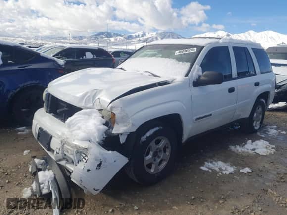 2002 Chevrolet TrailBlazer LS с VIN 1GNDT13S122276844, выставлен на аукционе Copart как лот 48006595 с пробегом 92 434 миль миль и Списание • Salvage title. История ставок и продаж доступна на DreamBid. Изображение 1.