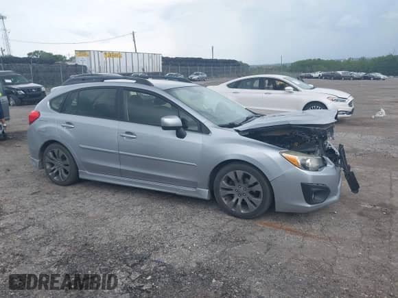 2014 Subaru Impreza Special Sports Premium with VIN JF1GPAL68E8307334, listed as a IAAI auction lot 42672103 with 131,836 mi miles and . Bid and sale history available at DreamBid. Image 1.