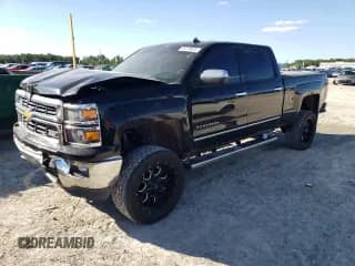 2014 Chevrolet Silverado 1500 LTZ with VIN 3GCUKSEC7EG200676, listed as a Copart auction lot 86239055 with 224,714 mi miles and Salvage title. Bid and sale history available at DreamBid. Image 1.