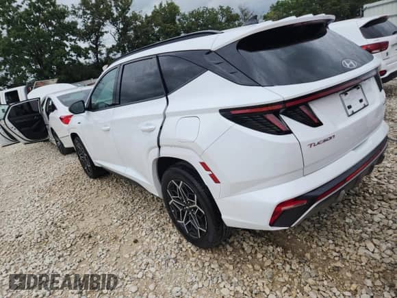 2024 Hyundai Tucson N Line with VIN KM8JFCD15RU167172, listed as a Copart auction lot 68846165 with 16,254 mi miles and Non repairable. Bid and sale history available at DreamBid. Image 2.