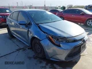 2021 Toyota Corolla LE with VIN JTDEPMAE8MJ143586, listed as a IAAI auction lot 41247100 with 74,567 mi miles and . Bid and sale history available at DreamBid. Image 1.