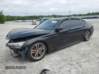2019 BMW 7 Series 740i xDrive with VIN WBA7E4C51KGV28443, listed as a Copart auction lot 54751395 with Not provided miles and Clean title. Bid and sale history available at DreamBid. Image 1.