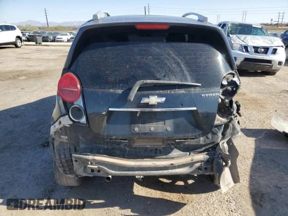 2013 Chevrolet Spark LT with VIN KL8CF6S96DC513373, listed as a Copart auction lot 57693495 with 192,702 mi miles and Salvage title. Bid and sale history available at DreamBid. Image 6.