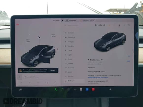 2021 Tesla Model Y Long Range with VIN 5YJYGDEE1MF217624, listed as a IAAI auction lot 42842945 with 58,610 mi miles and . Bid and sale history available at DreamBid. Image 19.