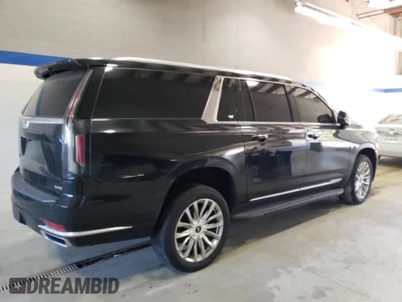 2021 Cadillac Escalade ESV Premium Luxury с VIN 1GYS4KKL9MR307632, выставлен на аукционе Copart как лот 76502344 с пробегом 58 277 миль миль и Списание • Salvage title. История ставок и продаж доступна на DreamBid. Изображение 3.