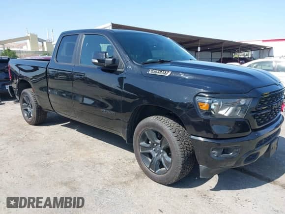 2022 Ram 1500 Big Horn with VIN 1C6SRFBT4NN326944, listed as a IAAI auction lot 42316631 with 43,089 mi miles and . Bid and sale history available at DreamBid. Image 1.
