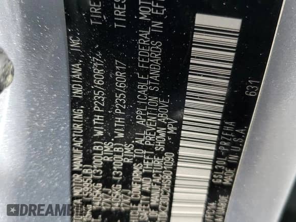 2017 Toyota Sienna LE with VIN 5TDKZ3DC2HS801090, listed as a Copart auction lot 85857305 with 401,170 mi miles and Salvage title. Bid and sale history available at DreamBid. Image 14.