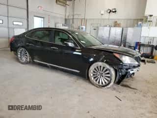 2014 Hyundai Equus Ultimate z VIN KMHGH4JH2EU077404, wystawiony jako Copart lot #43586975 z przebiegiem Nie podano mil oraz Szkoda całkowita • Salvage title. Historia ofert i sprzedaży dostępna na DreamBid. Obrazek 4.