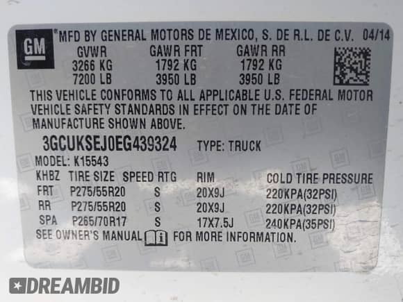 2014 Chevrolet Silverado 1500 LTZ z VIN 3GCUKSEJ0EG439324, wystawiony jako IAAI lot #42148611 z przebiegiem 176 409 mil mil oraz . Historia ofert i sprzedaży dostępna na DreamBid. Obrazek 9.