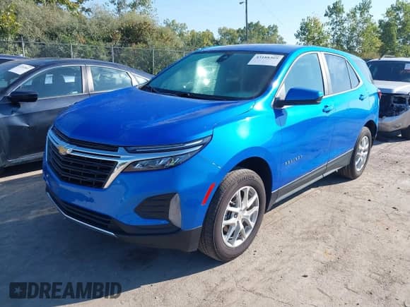 2024 Chevrolet Equinox LT with VIN 3GNAXTEG3RL227715, listed as a IAAI auction lot 43188369 with 29,978 mi miles and . Bid and sale history available at DreamBid. Image 2.