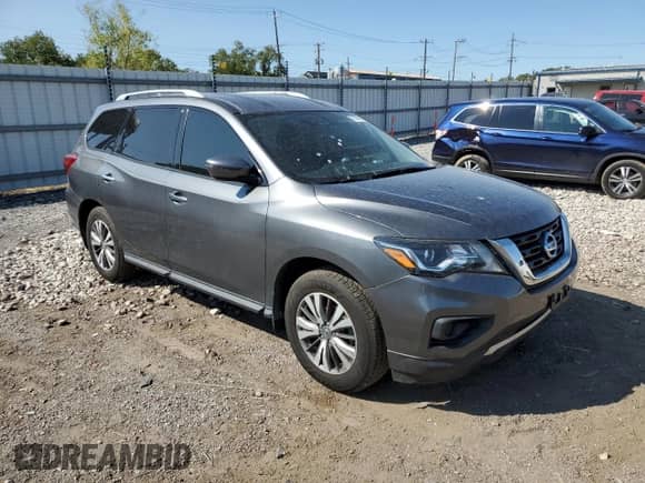 2020 Nissan Pathfinder S z VIN 5N1DR2AM8LC599796, wystawiony jako Copart lot #71734165 z przebiegiem 59 890 mil mil oraz Szkoda całkowita • Salvage title. Historia ofert i sprzedaży dostępna na DreamBid. Obrazek 4.
