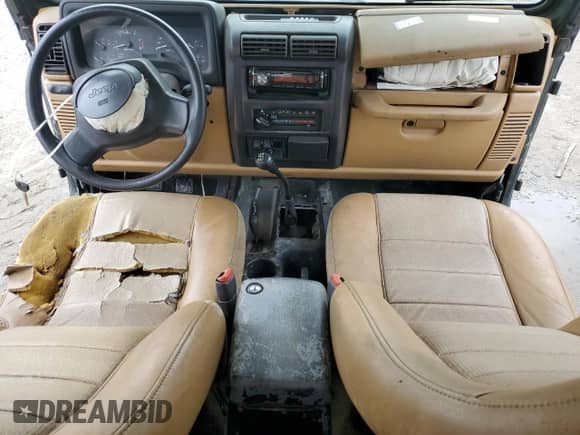 1997 Jeep Wrangler SE with VIN 1J4FY29PXVP508242, listed as a Copart auction lot 81254905 with 188,444 mi miles and Salvage title. Bid and sale history available at DreamBid. Image 8.