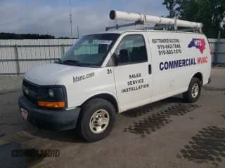 2015 Chevrolet Express Cargo z VIN 1GCWGFCF9F1272929, wystawiony jako Copart lot #65343175 z przebiegiem 252 483 mil mil oraz Czysty tytuł • Clean title. Historia ofert i sprzedaży dostępna na DreamBid. Obrazek 1.