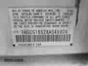 1999 Honda Accord EX with VIN 1HGCG1652XA049904, listed as a IAAI auction lot 42980986 with 181,961 mi miles and . Bid and sale history available at DreamBid. Image 9.