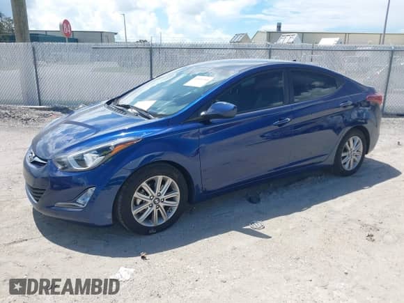 2015 Hyundai Elantra SE with VIN 5NPDH4AEXFH633516, listed as a IAAI auction lot 43054705 with 104,836 mi miles and . Bid and sale history available at DreamBid. Image 2.